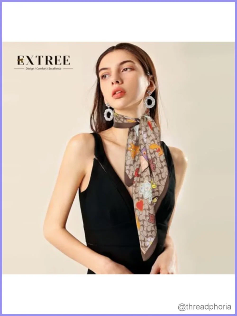 Silky Satin Headscarf for Women Girls - Lightweight Square Scarf 27.5x27.5 in -